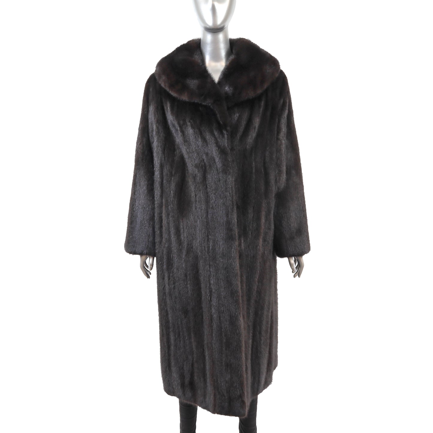 Black Mink Coat- Size L