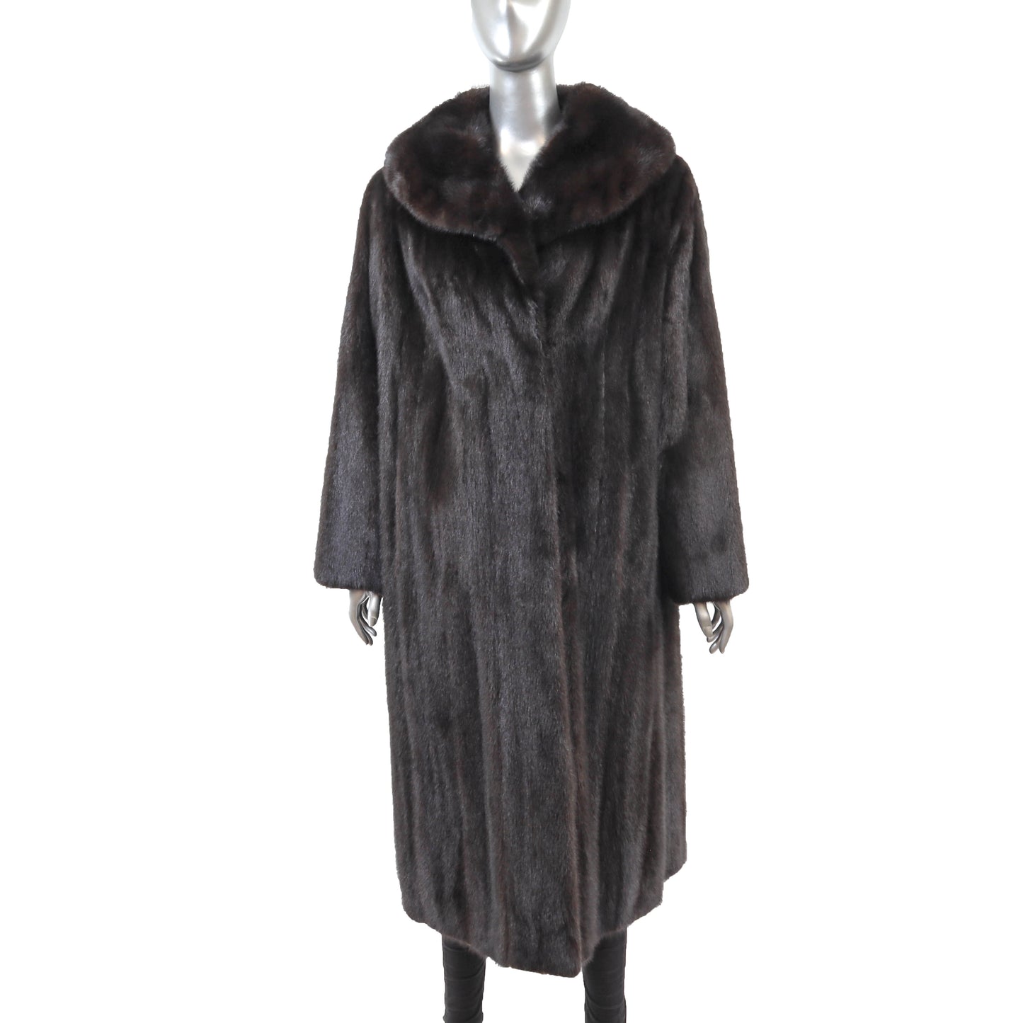 Black Mink Coat- Size L