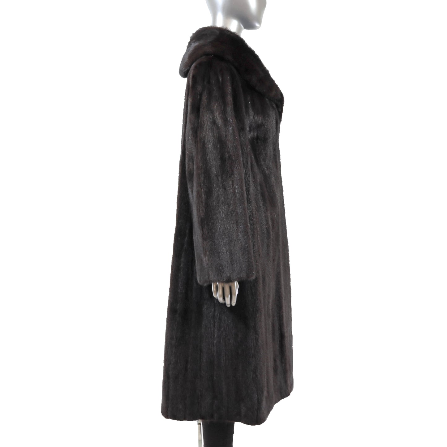 Black Mink Coat- Size L