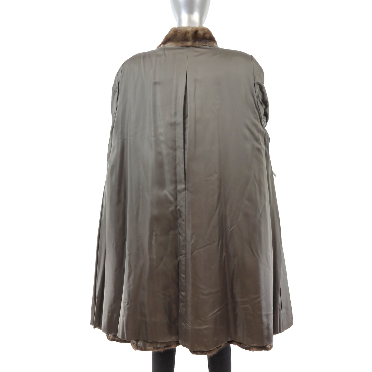 Brown Mink Coat- Size XXL
