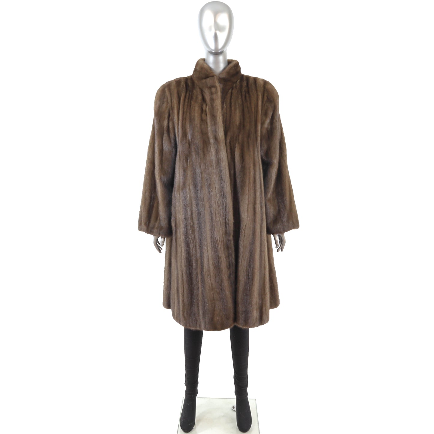 Brown Mink Coat- Size XXL