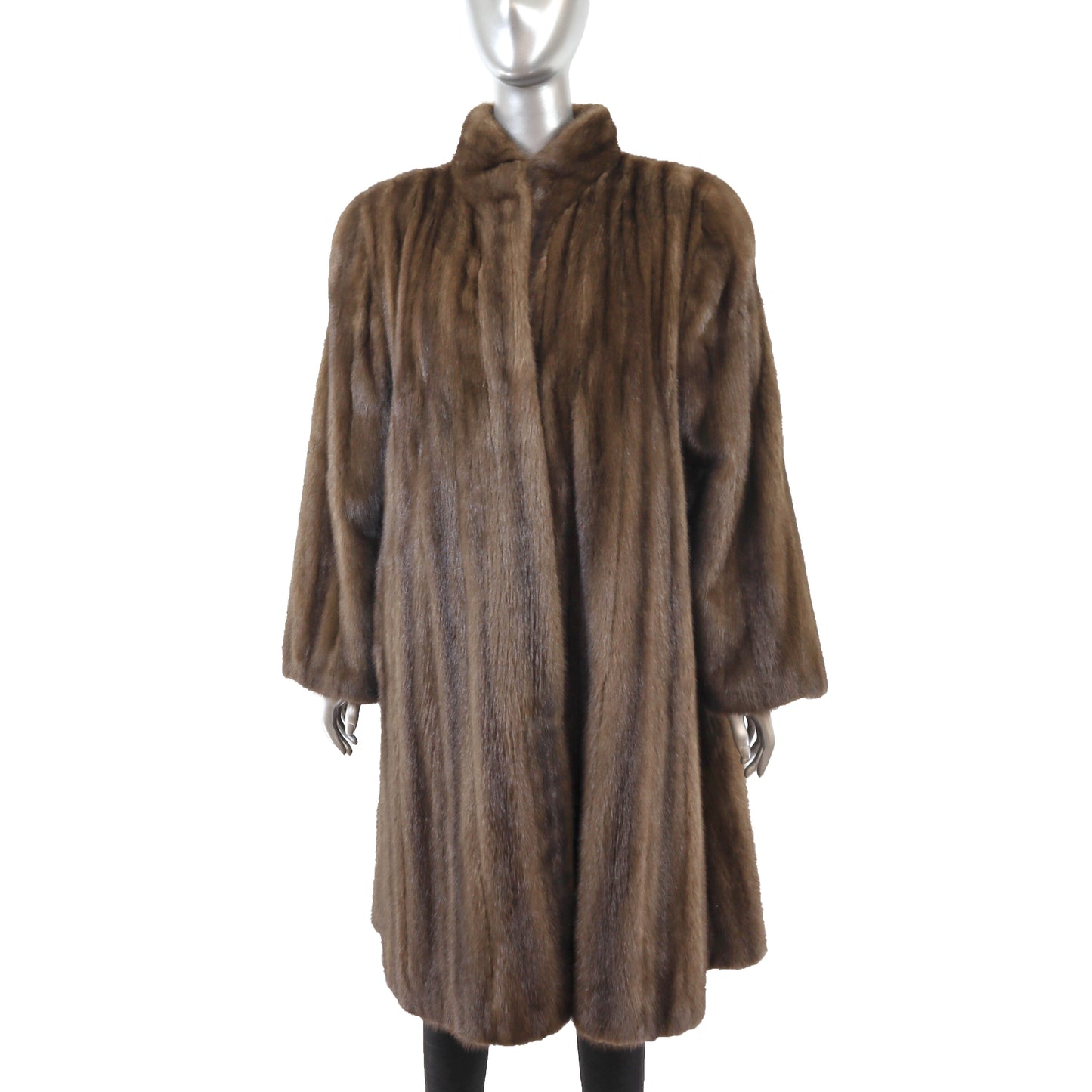 Brown Mink Coat- Size XXL