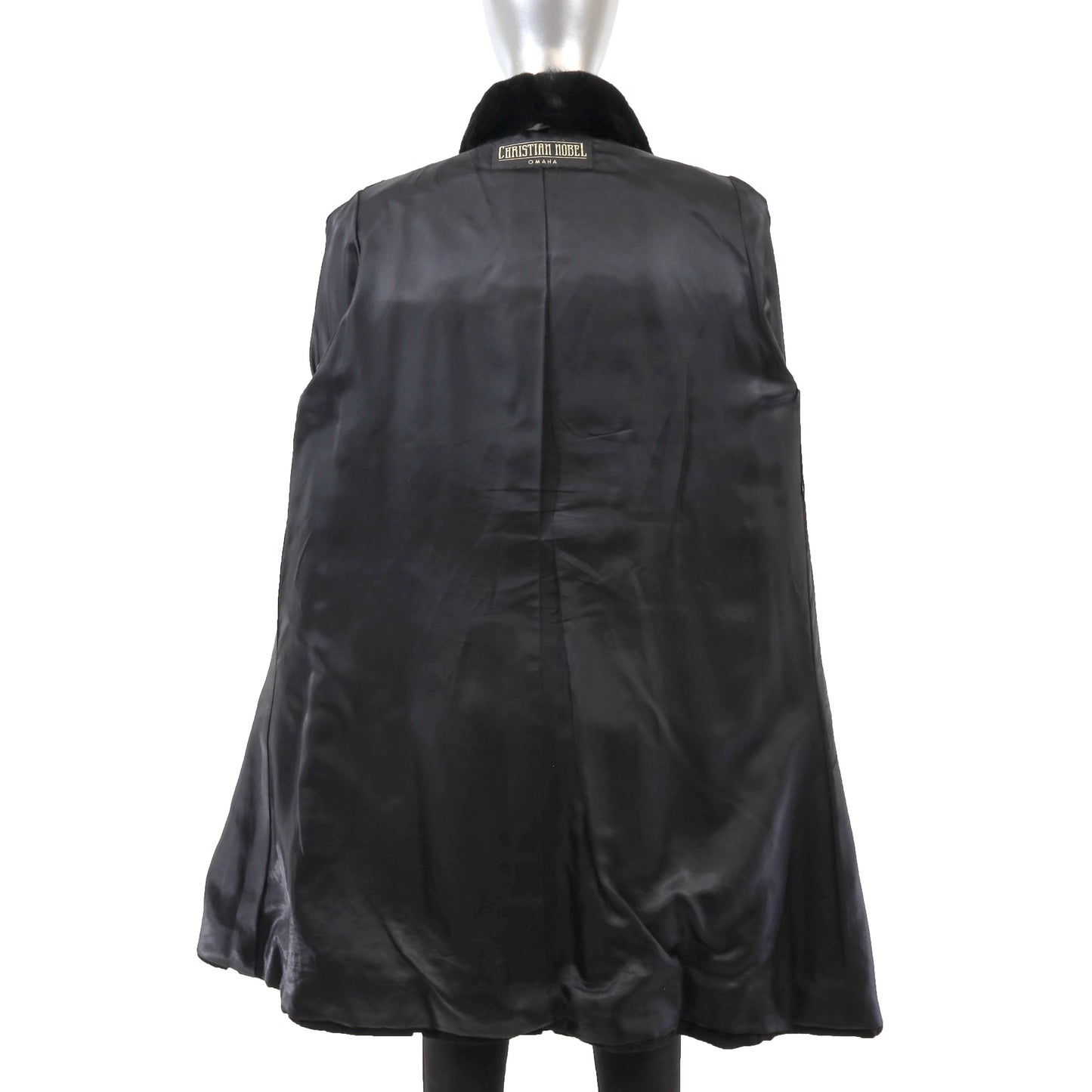 Black Sheared Mink Coat- Size M