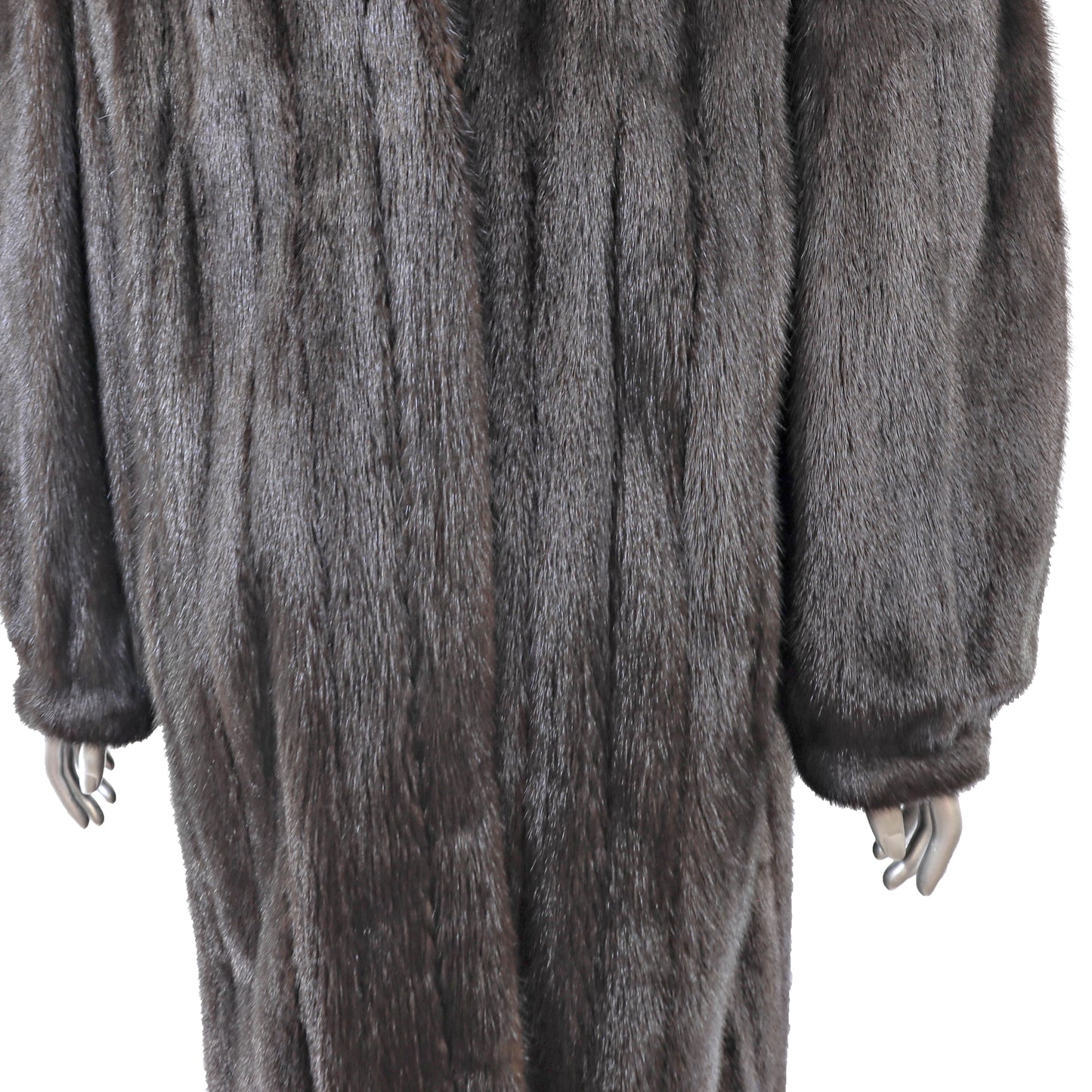 Black Mink Coat- Size XL