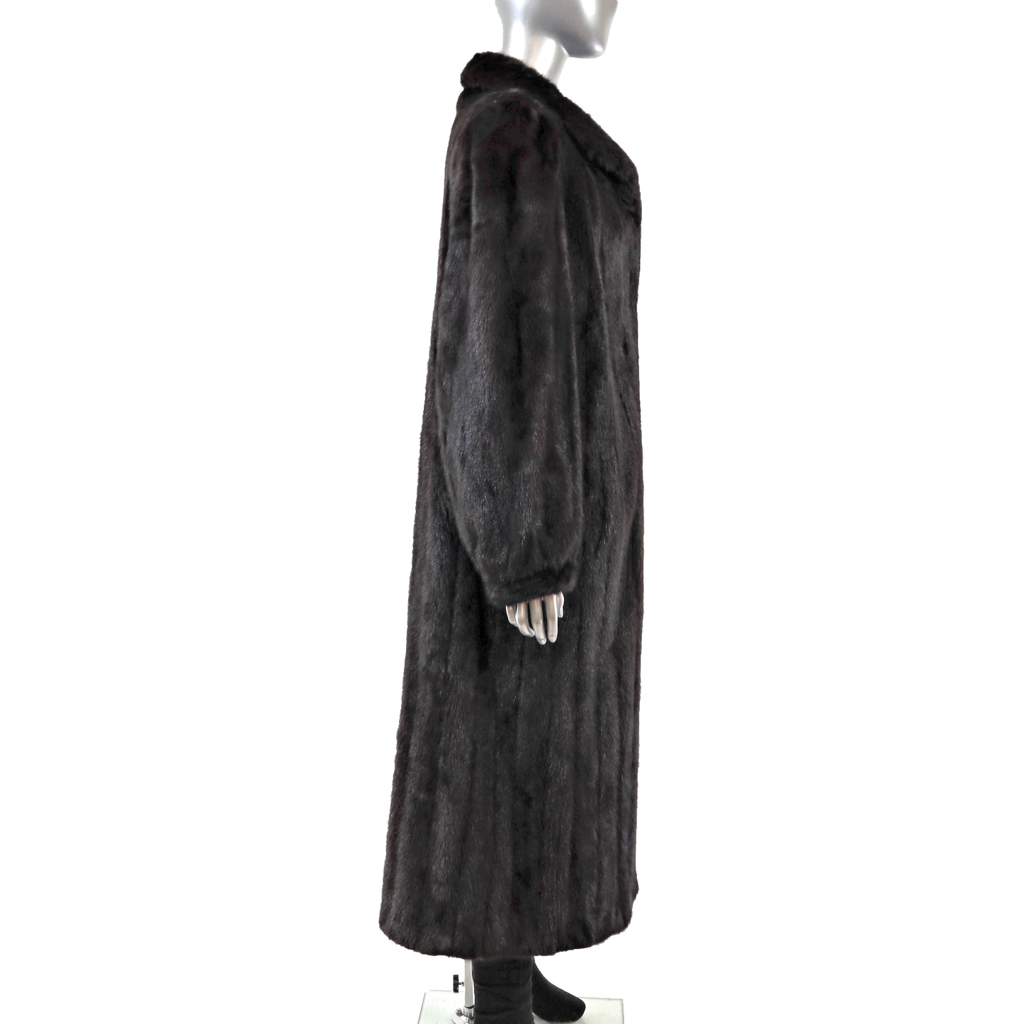 Black Mink Coat- Size XL