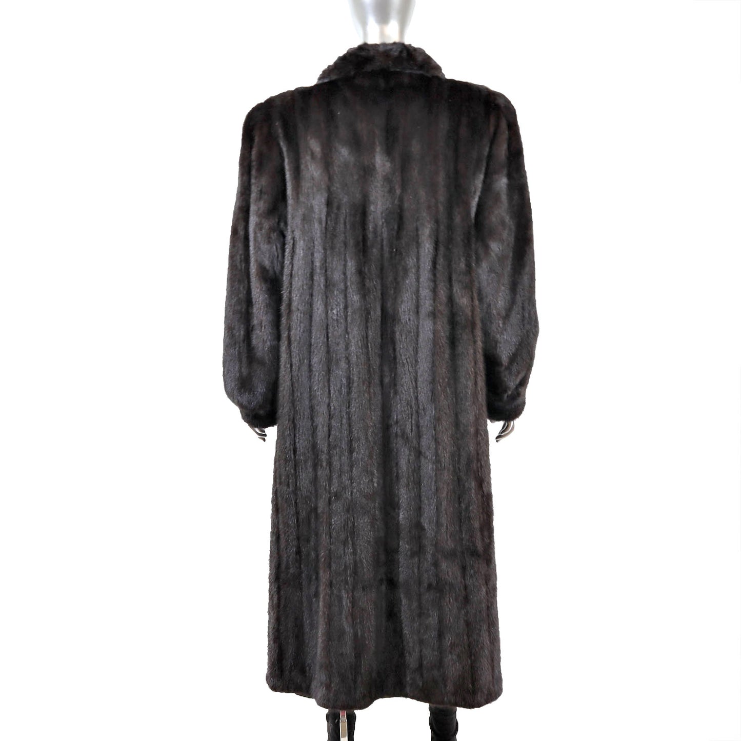 Black Mink Coat- Size XL
