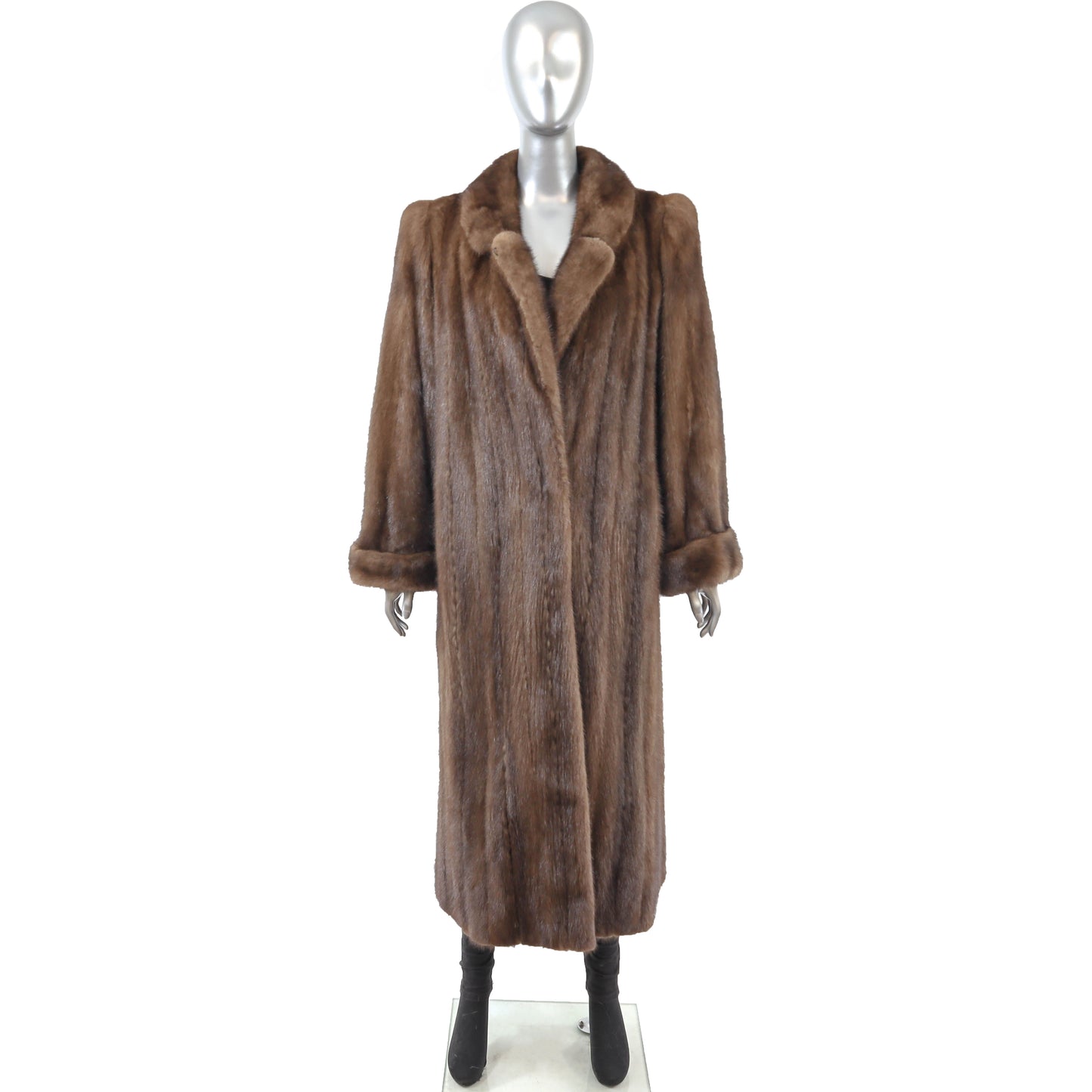 Brown Mink Coat- Size M