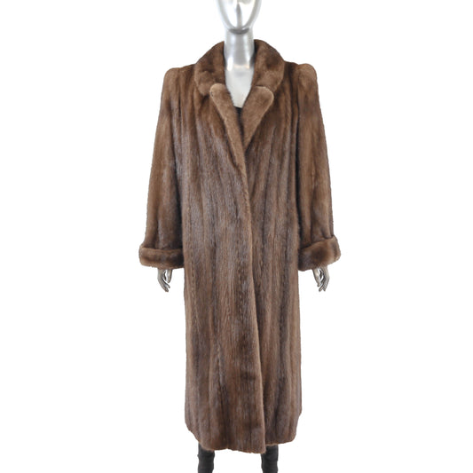Brown Mink Coat- Size M