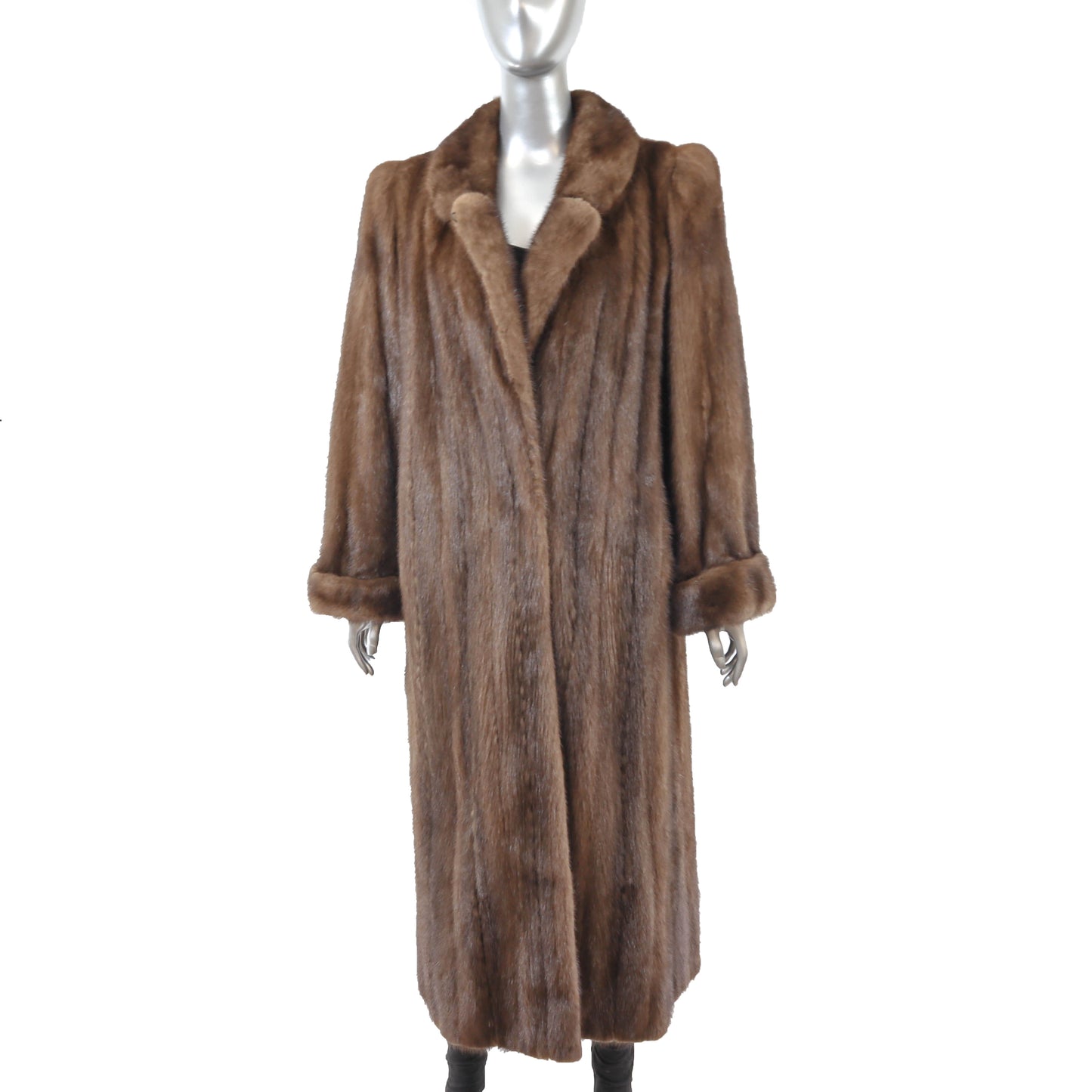 Brown Mink Coat- Size M