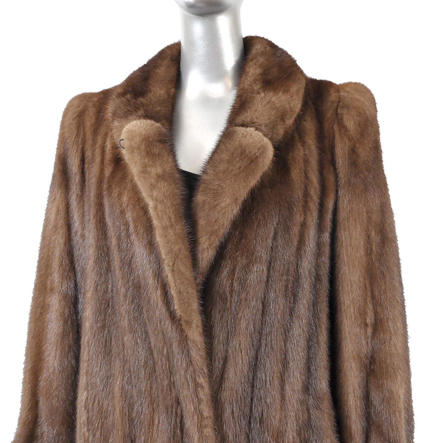 Brown Mink Coat- Size M