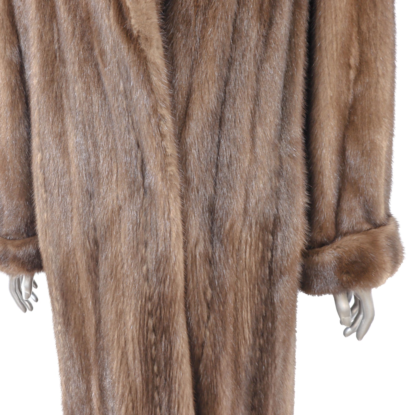 Brown Mink Coat- Size M