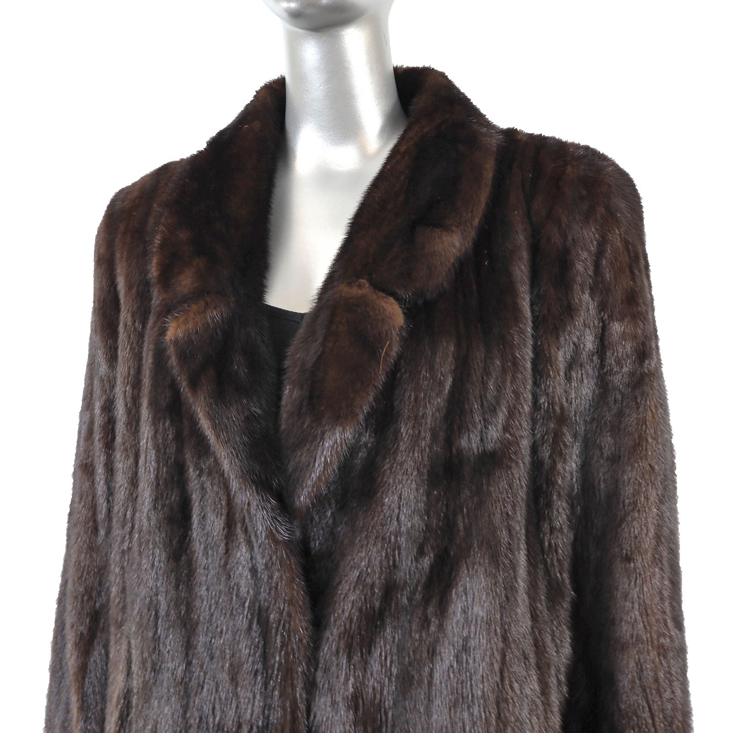 Dark Brown Mink Coat- Size L