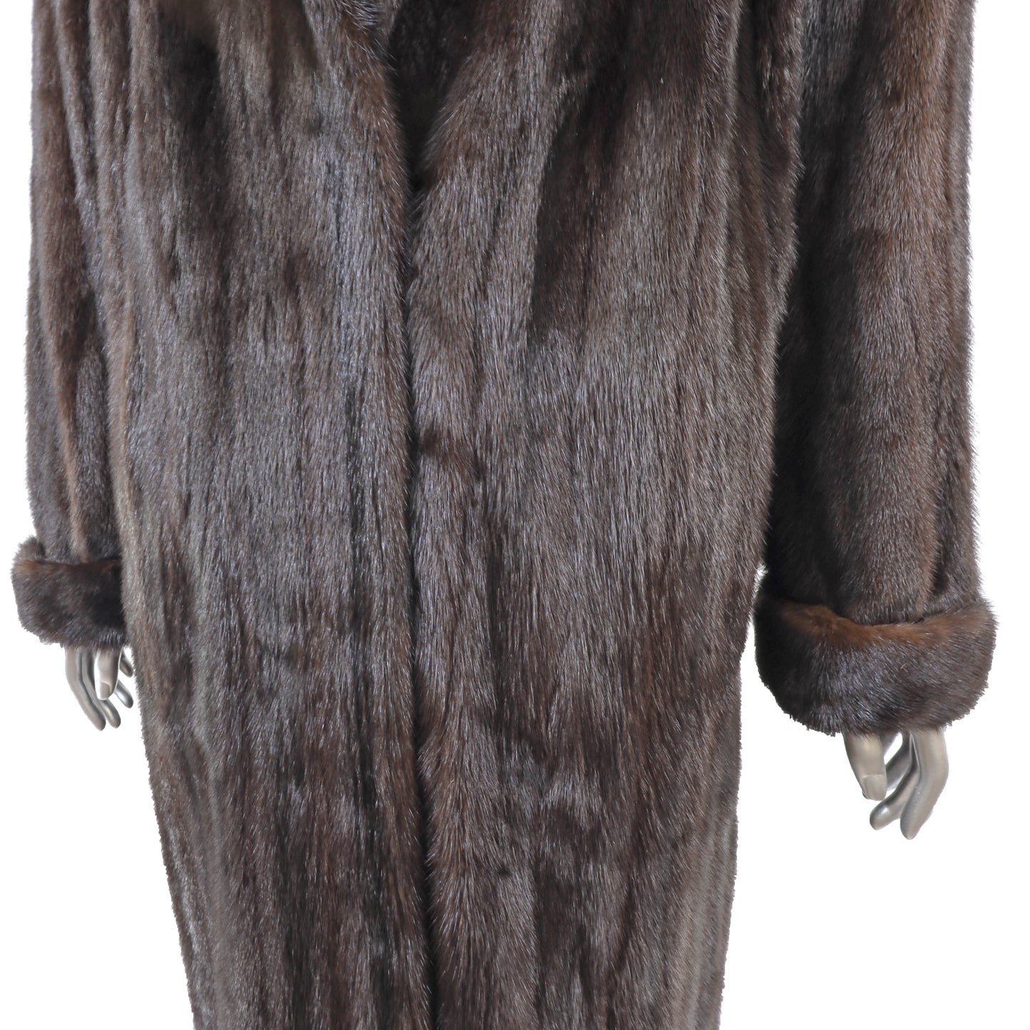 Dark Brown Mink Coat- Size L