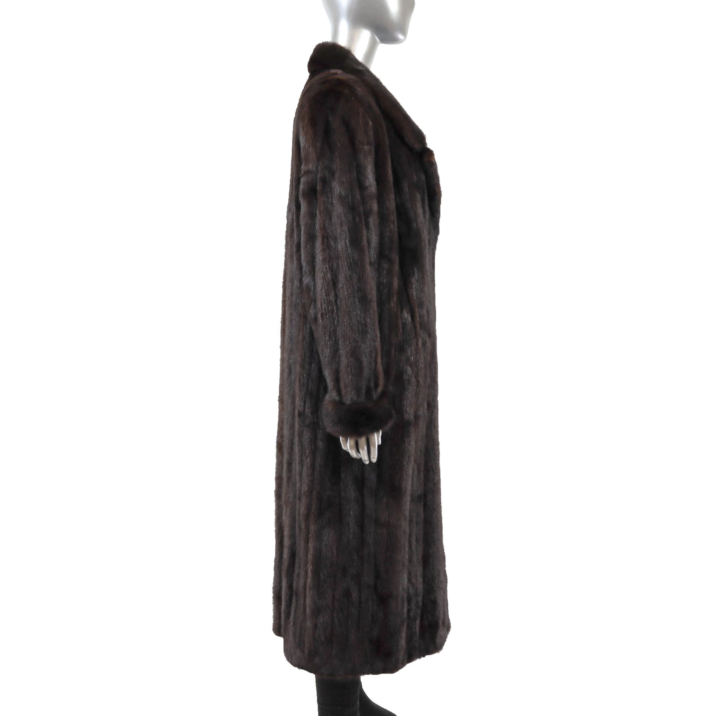 Dark Brown Mink Coat- Size L