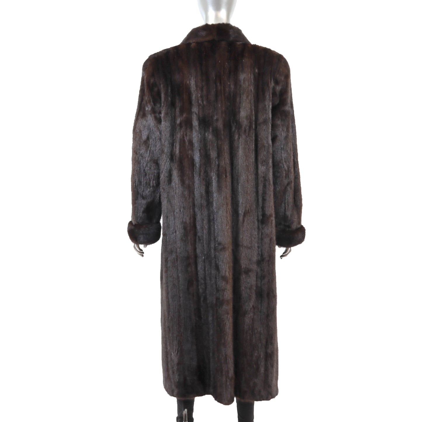 Dark Brown Mink Coat- Size L
