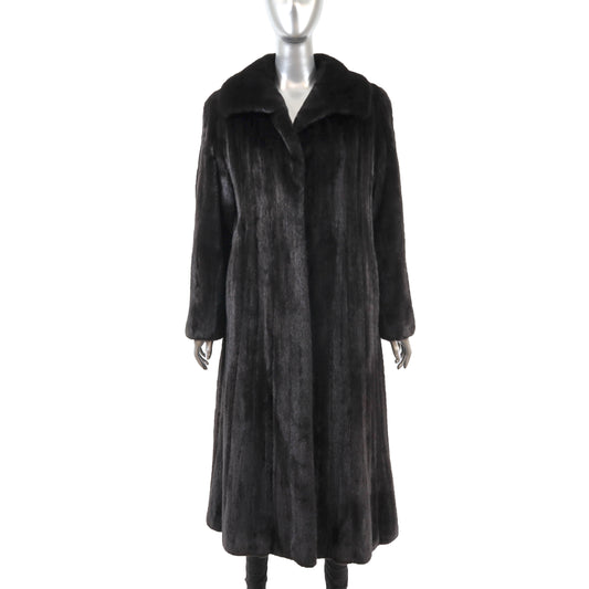 Blackglama Black Mink Coat- Size M