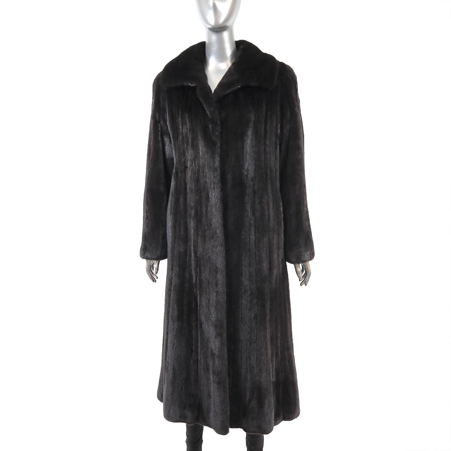 Blackglama Black Mink Coat- Size M