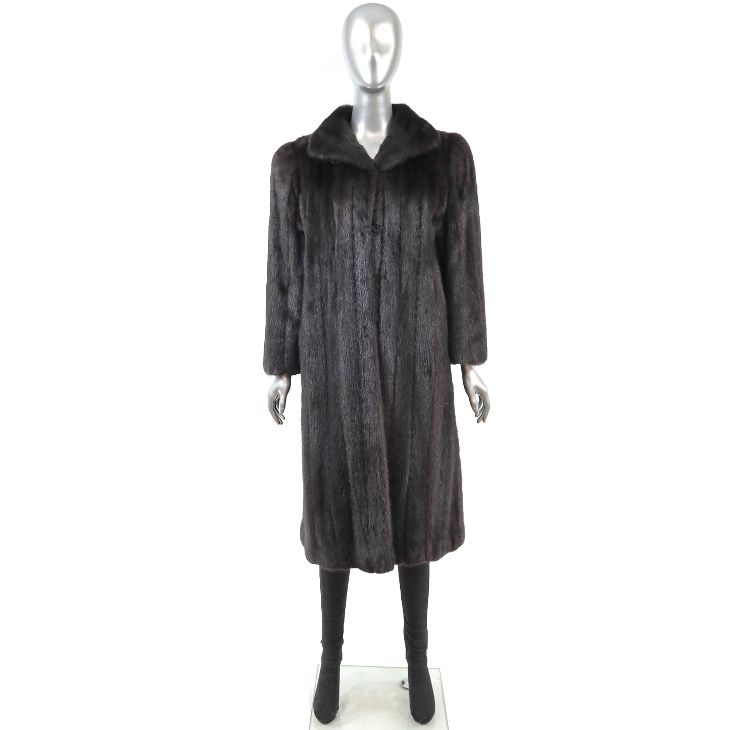Dark Brown Mink Coat- Size M