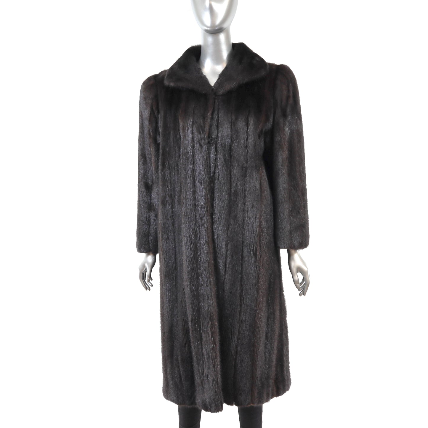 Dark Brown Mink Coat- Size M