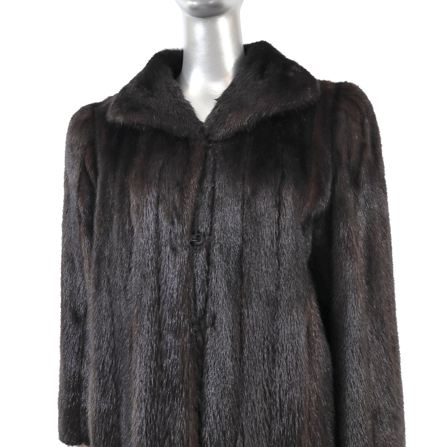 Dark Brown Mink Coat- Size M
