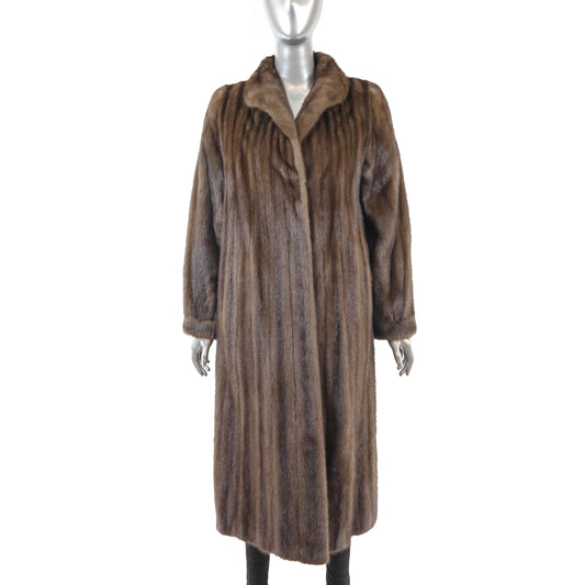 Anne Klein Brown Mink Coat- Size S