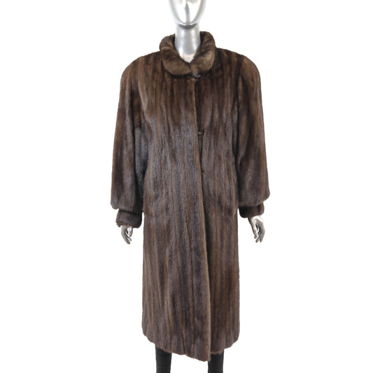 Brown Mink Coat- Size M