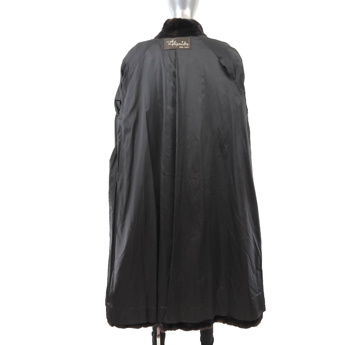 Black Mink Coat- Size XXL-XXXL