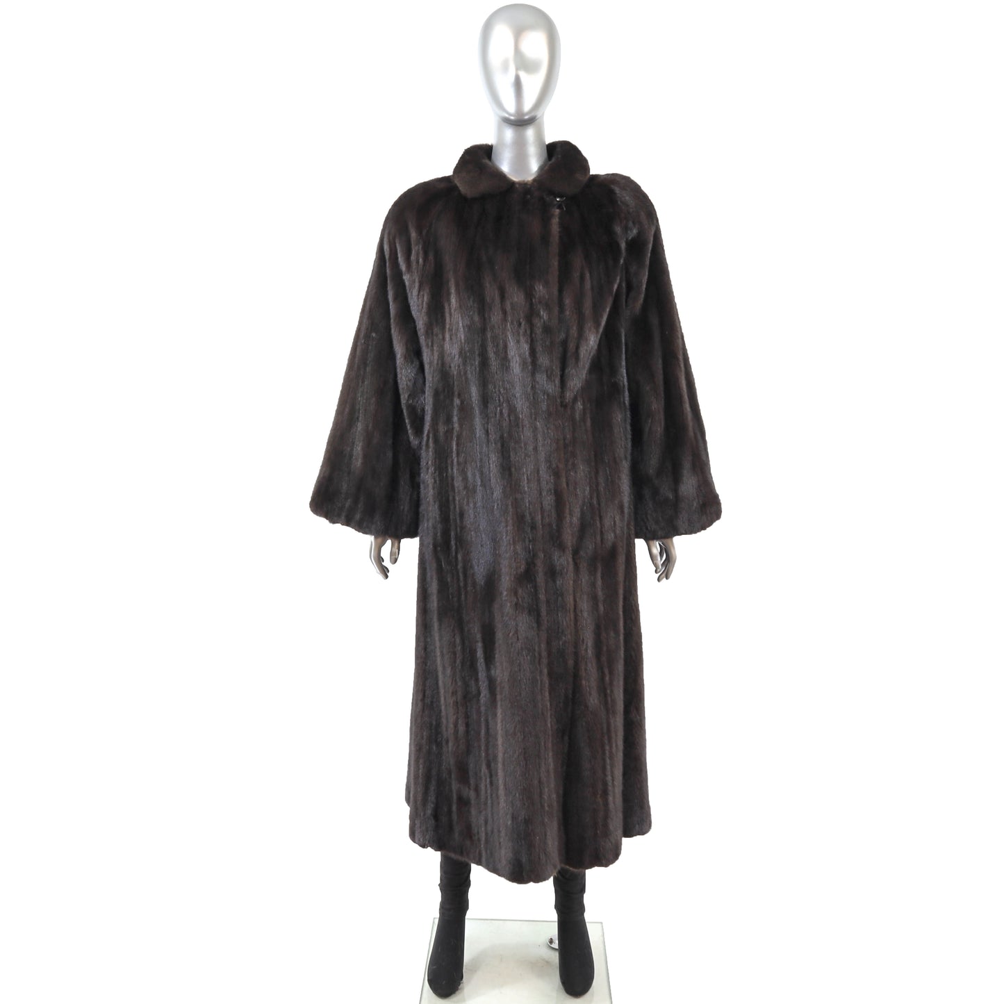 Black Mink Coat- Size XXL-XXXL