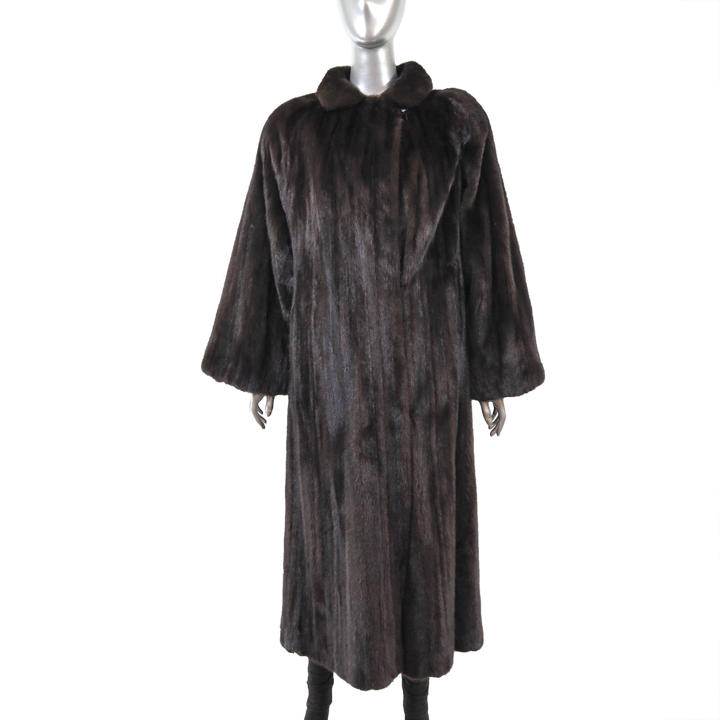 Black Mink Coat- Size XXL-XXXL