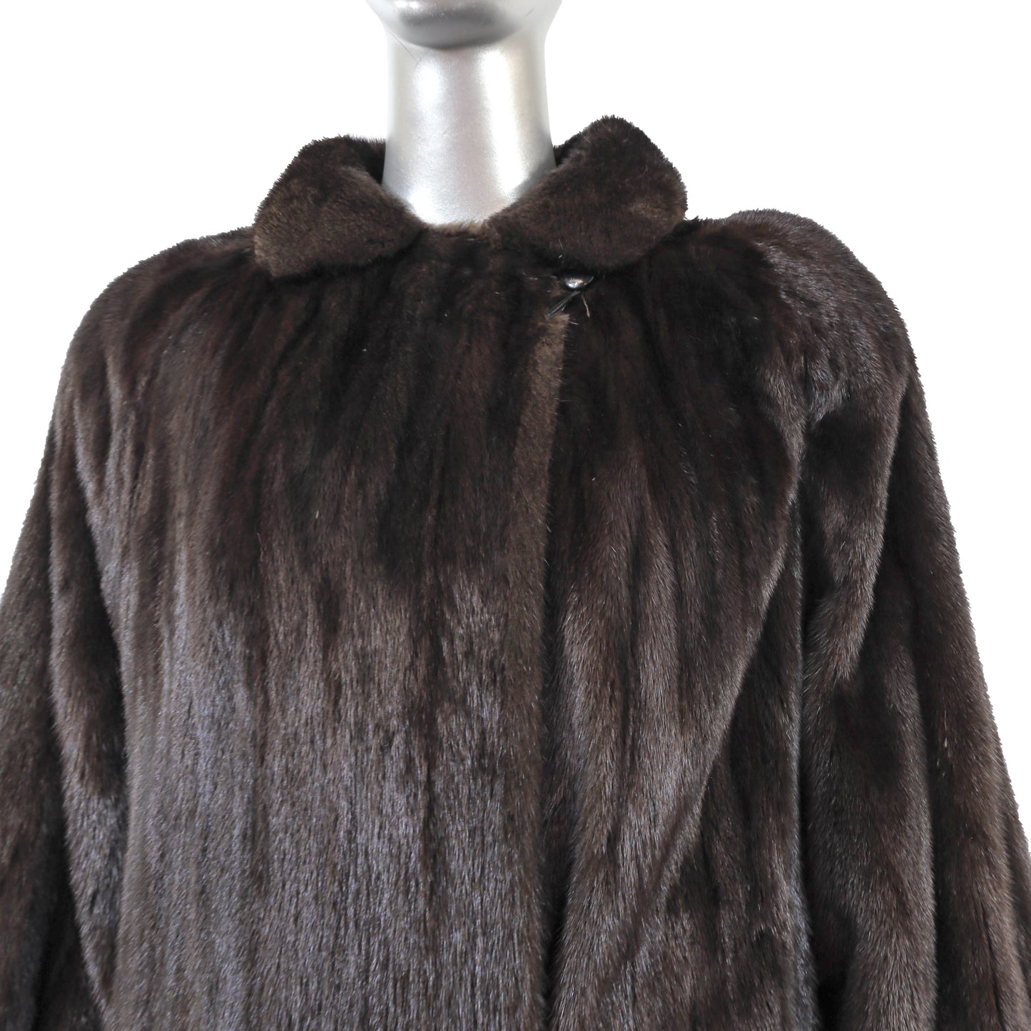 Black Mink Coat- Size XXL-XXXL