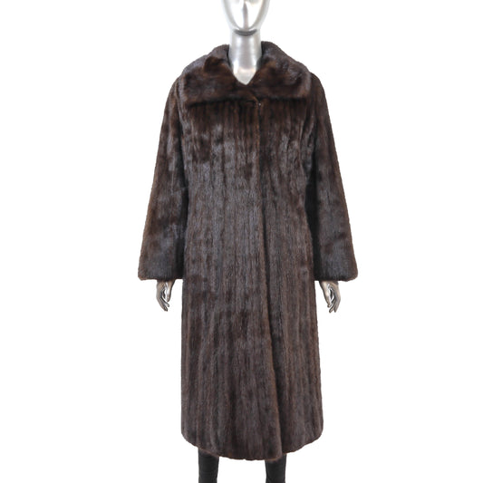 Brown Mink Coat- Size S