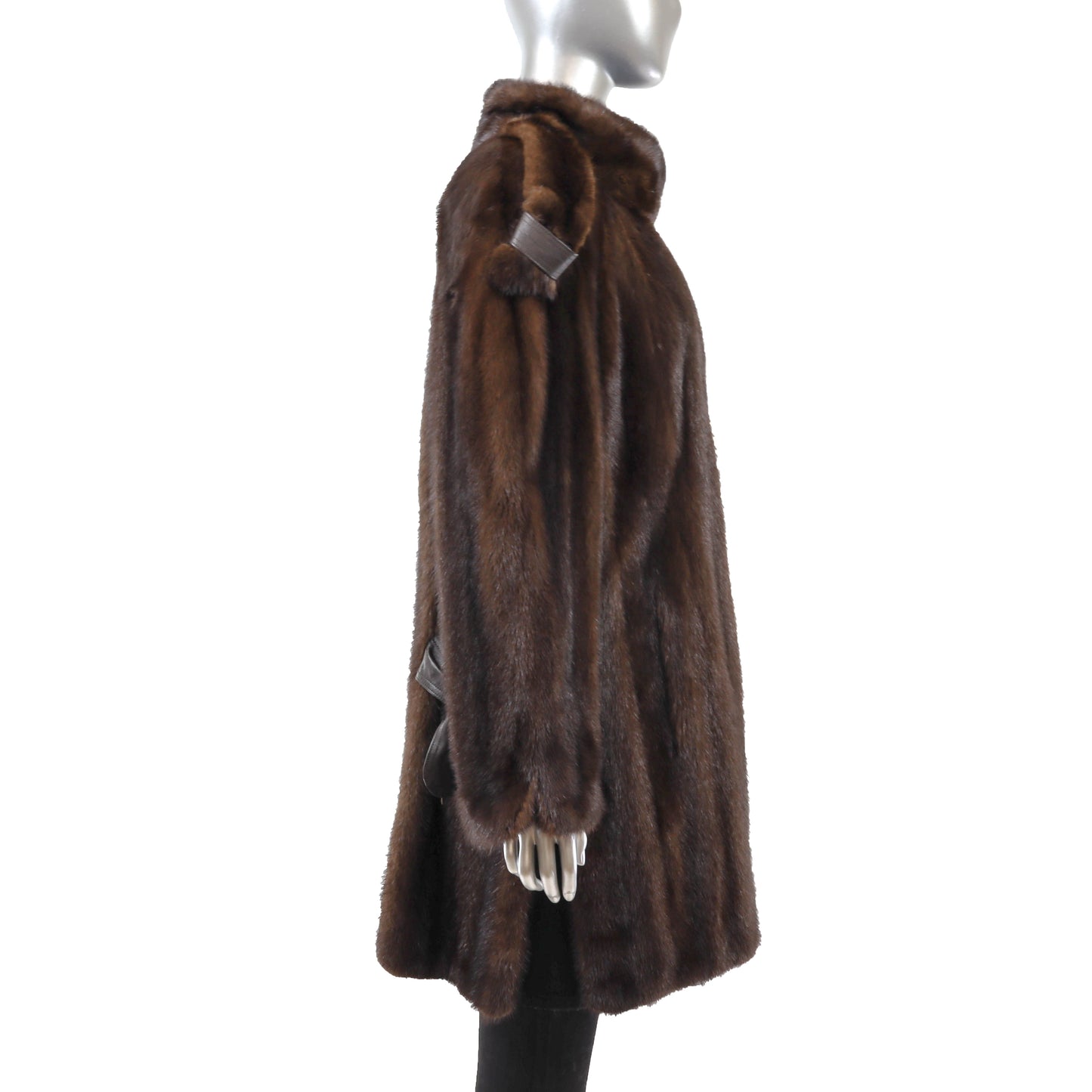 Brown Mink 3/4 Coat- Size XL
