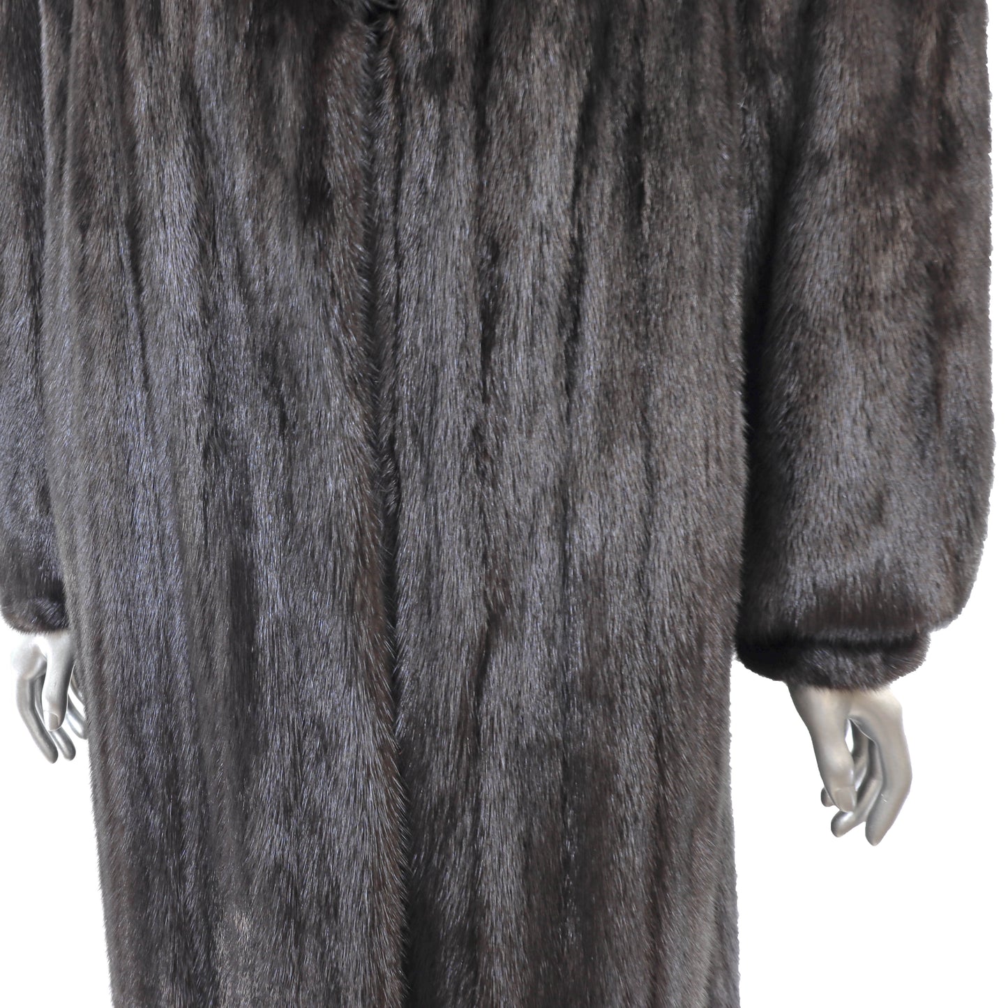 Black Mink Coat- Size XL