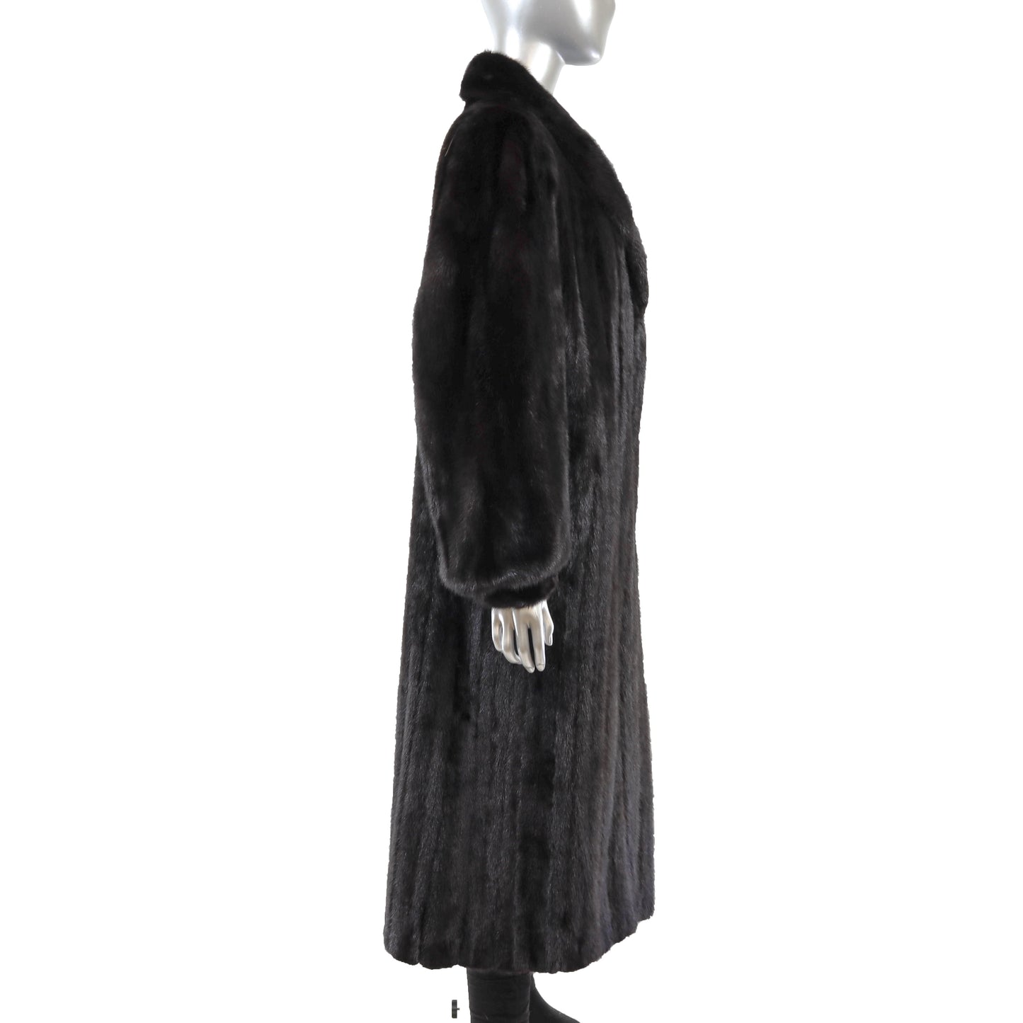 Black Mink Coat- Size XL