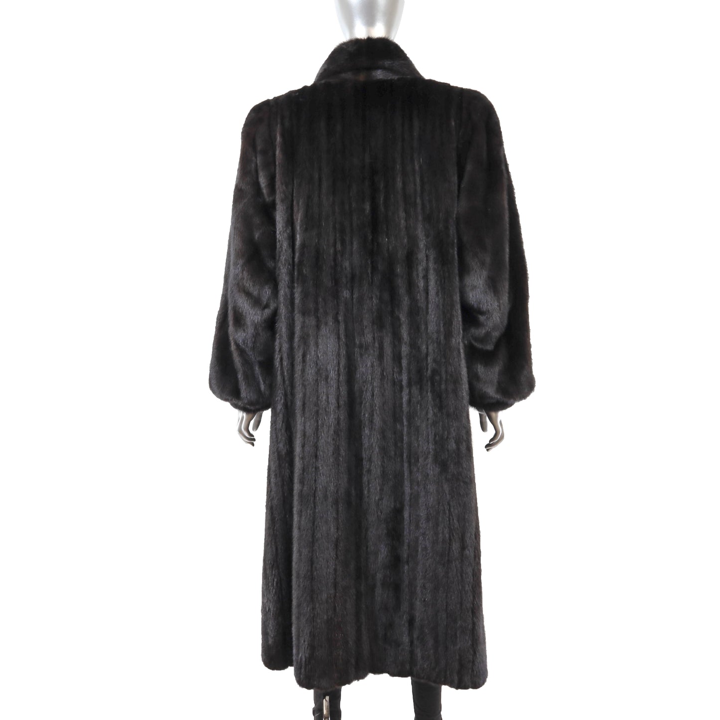 Black Mink Coat- Size XL