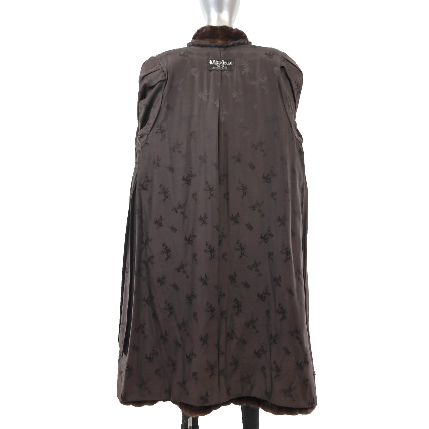 Brown Mink Coat- Size XL