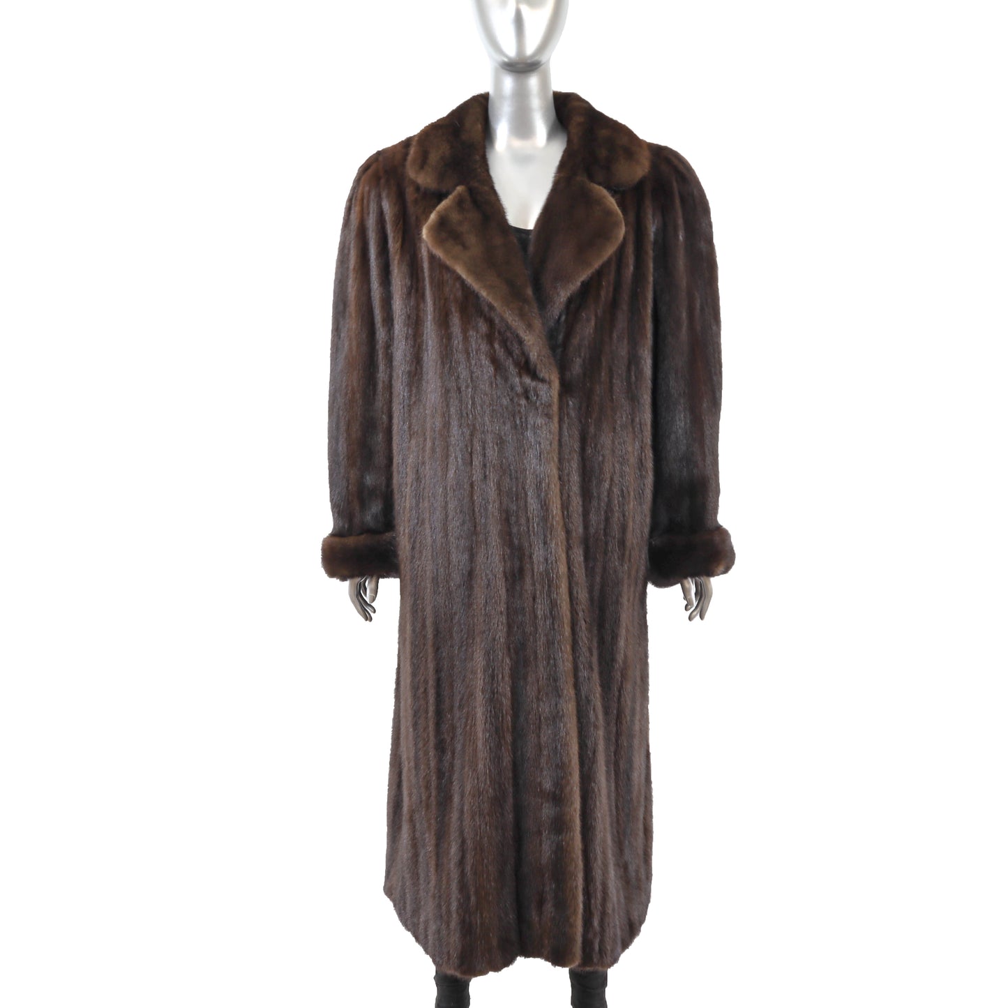 Brown Mink Coat- Size XL