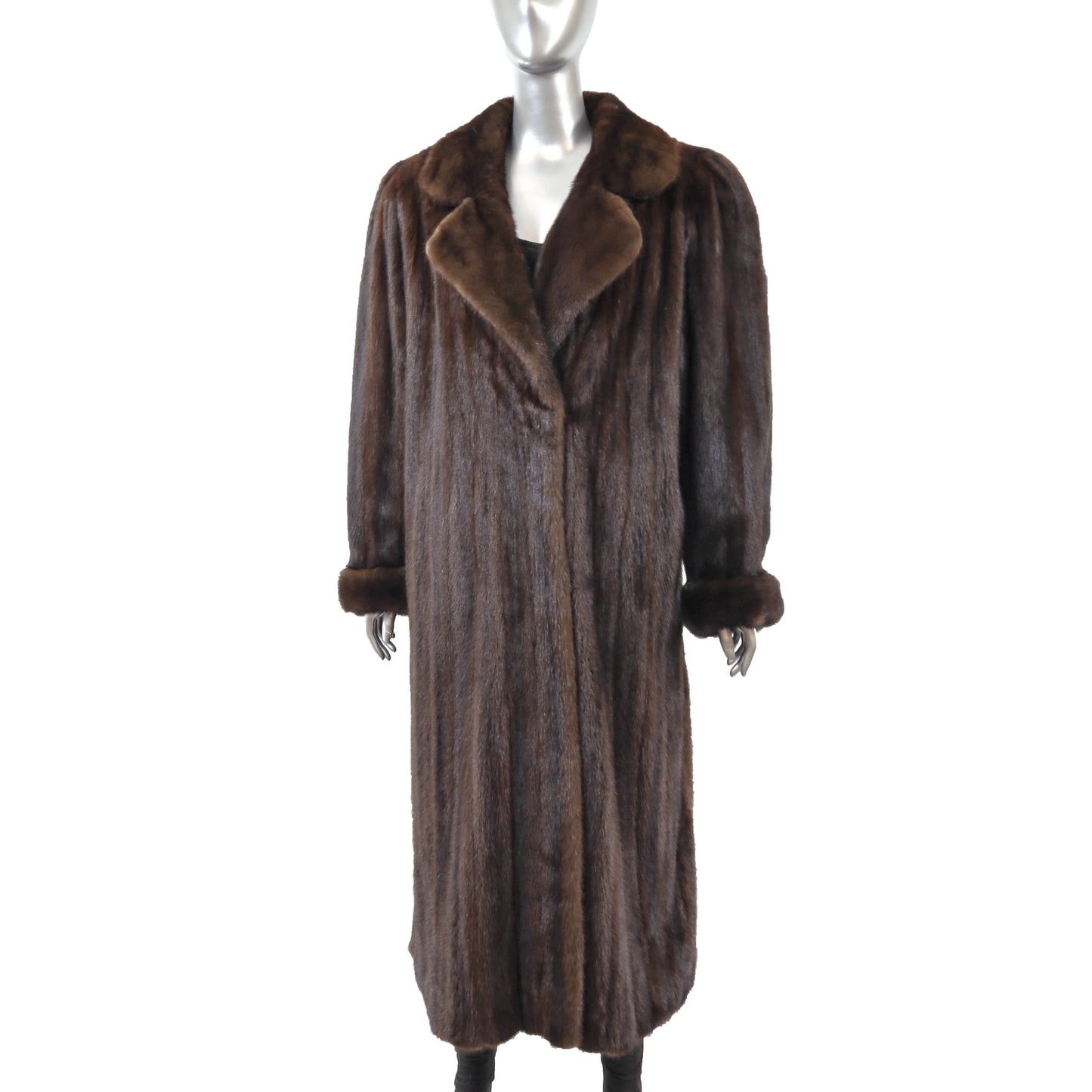 Brown Mink Coat- Size XL
