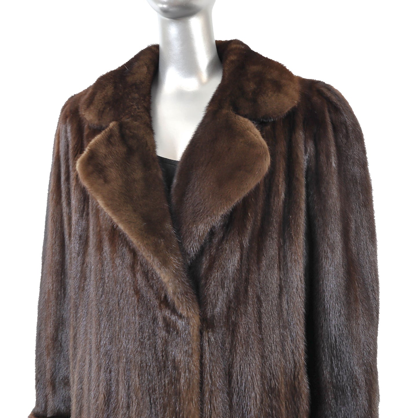 Brown Mink Coat- Size XL
