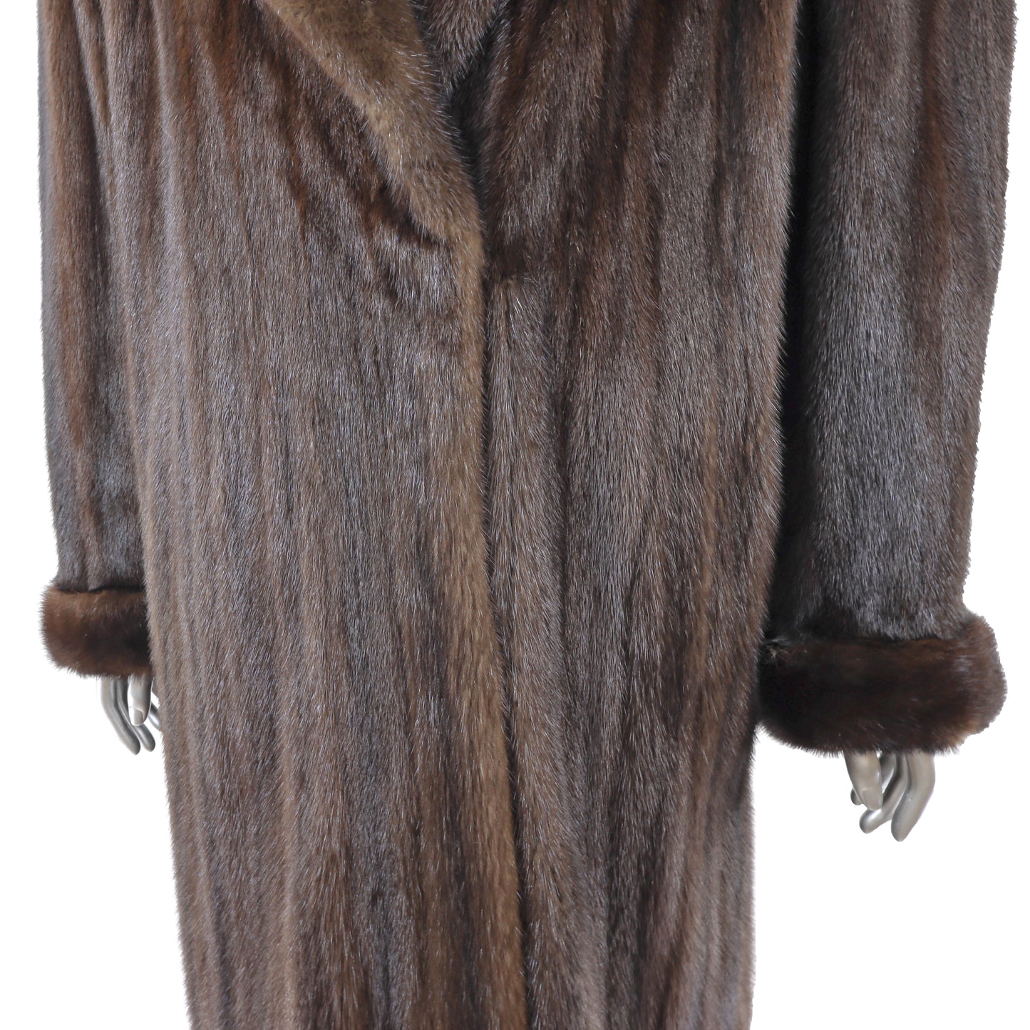 Brown Mink Coat- Size XL
