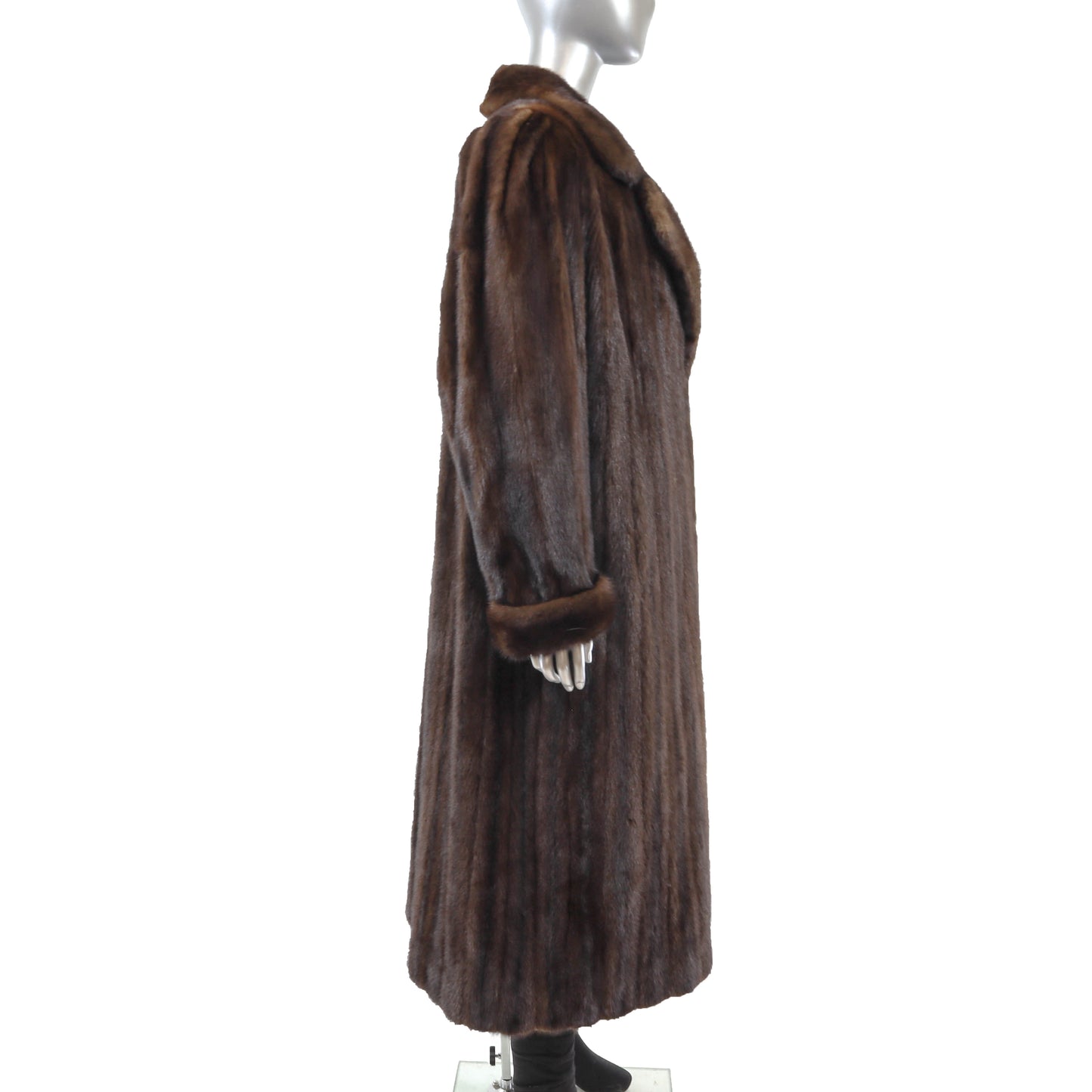 Brown Mink Coat- Size XL