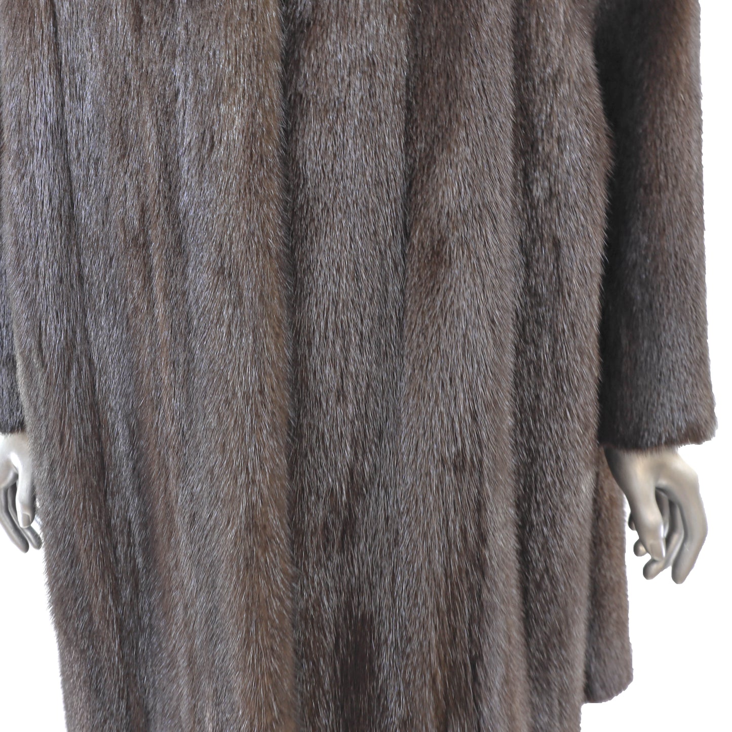 Dark Brown Mink Coat- Size XL