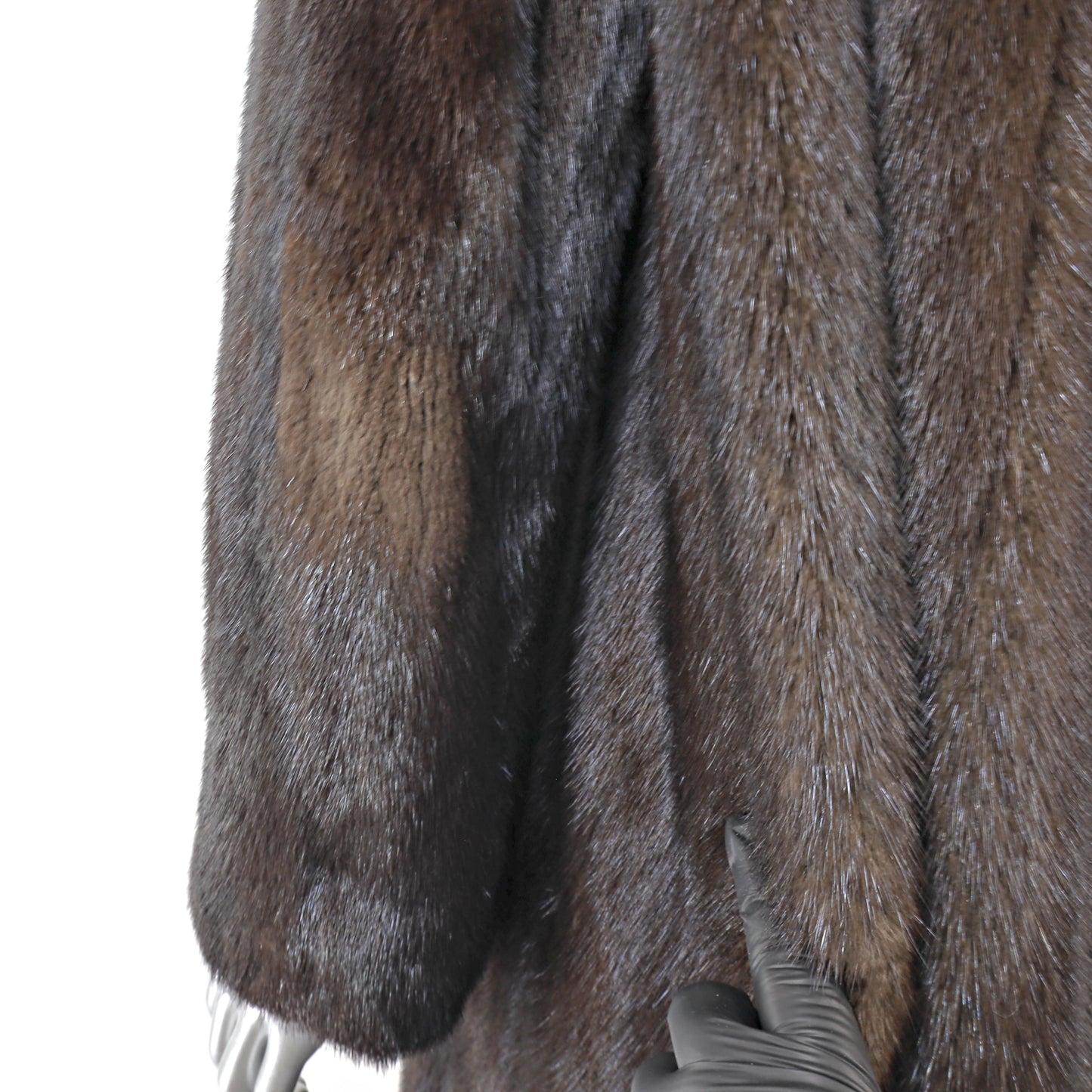 Dark Brown Mink Coat- Size XL