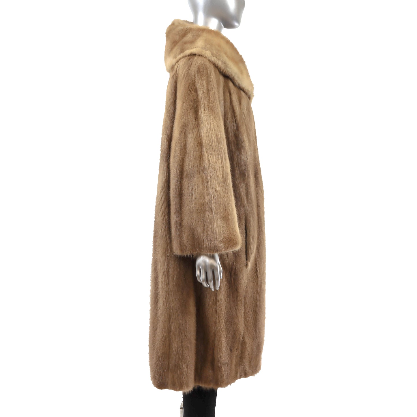 Light Brown Mink Coat- Size XXL