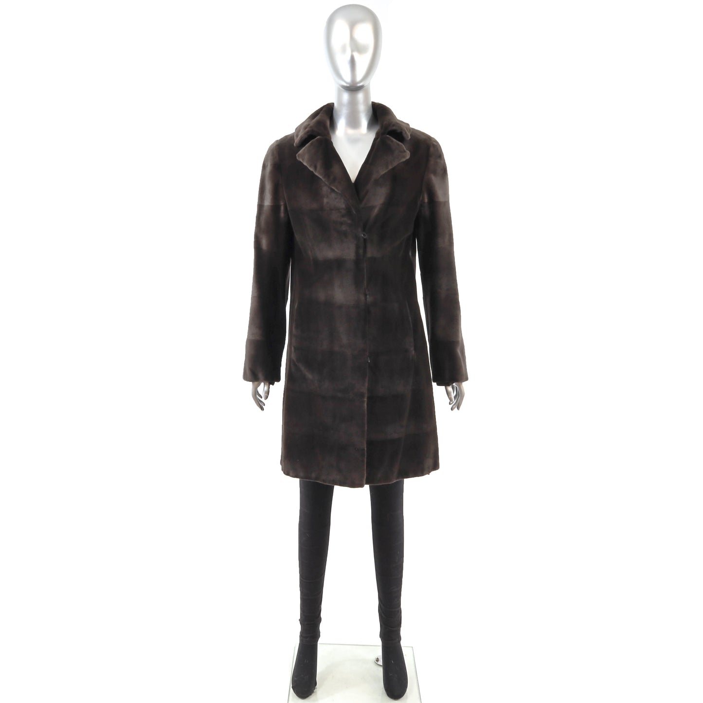 Dennis Basso Sheared Reversible Mink 3/4 Coat- Size M