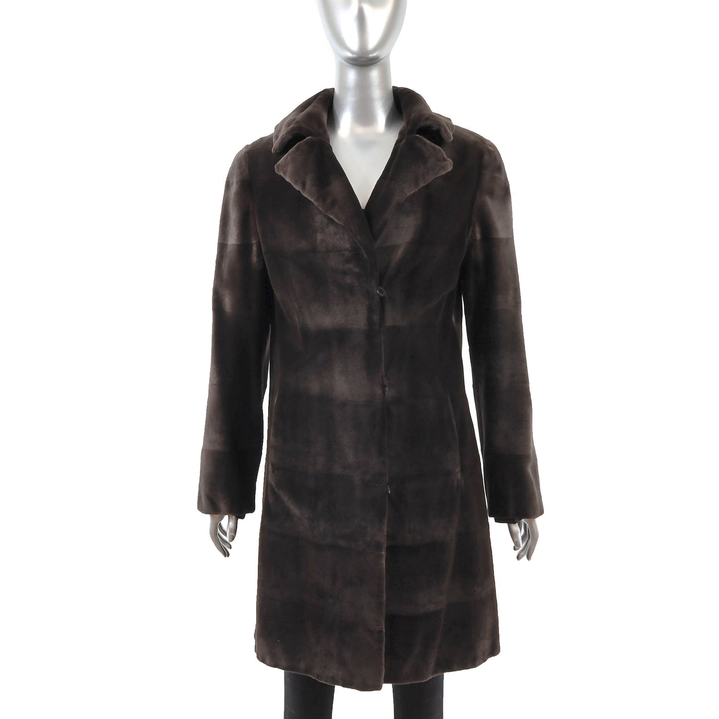 Dennis Basso Sheared Reversible Mink 3/4 Coat- Size M