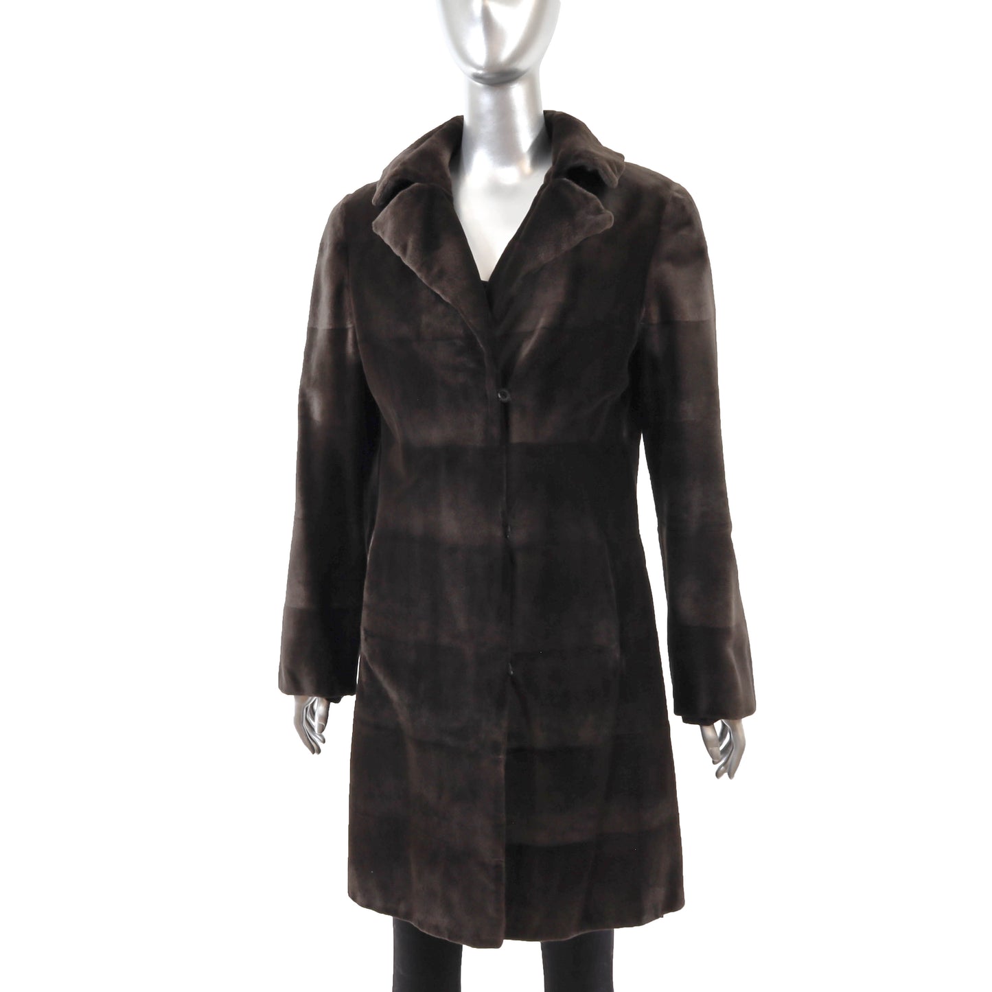 Dennis Basso Sheared Reversible Mink 3/4 Coat- Size M