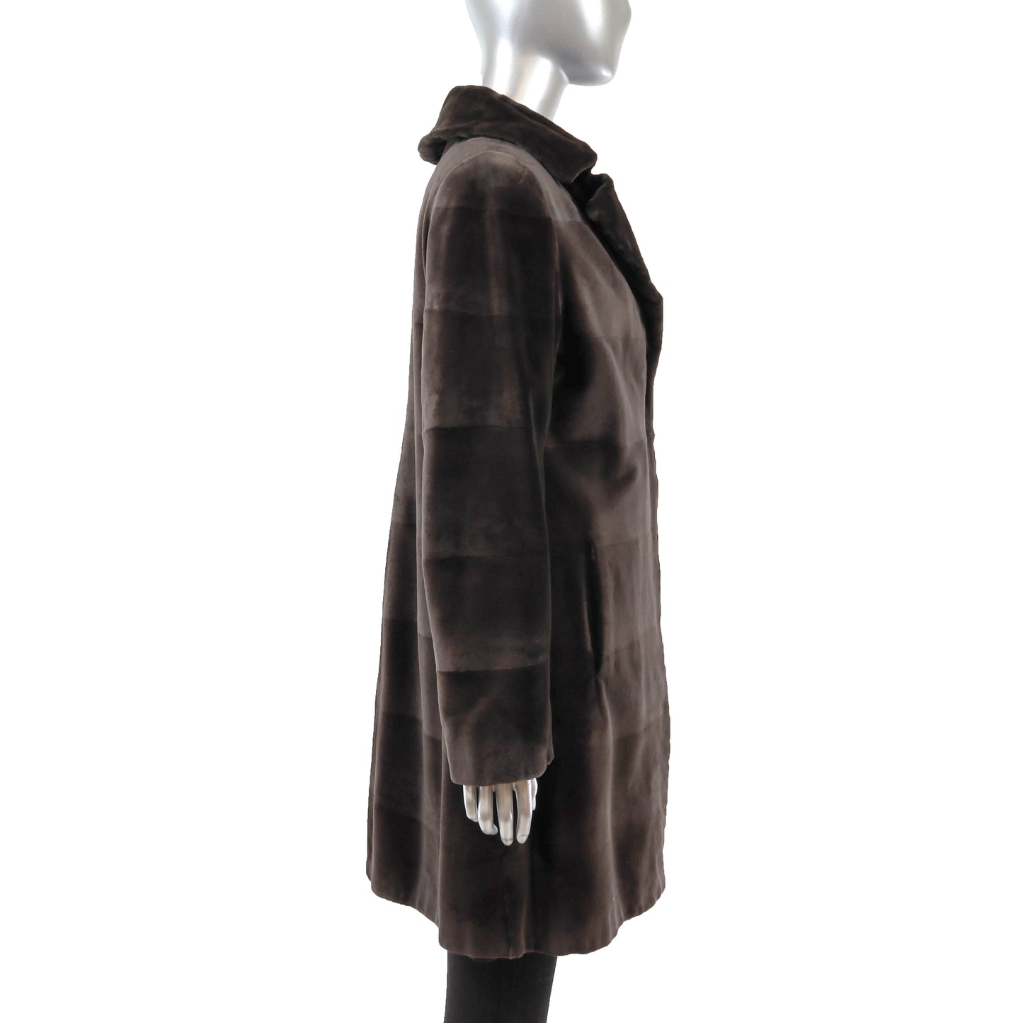 Dennis Basso Sheared Reversible Mink 3/4 Coat- Size M