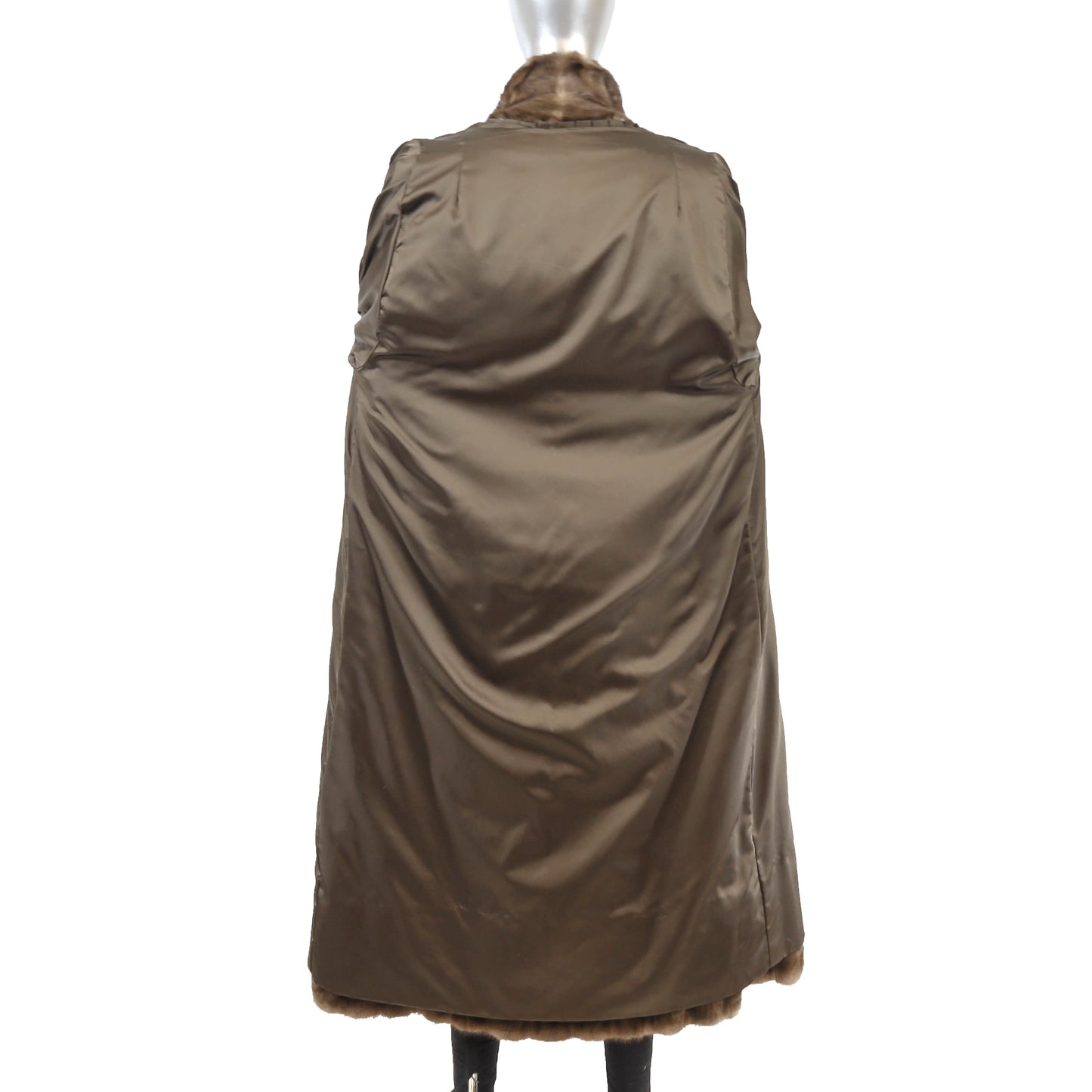 Brown Mink Coat- Size M