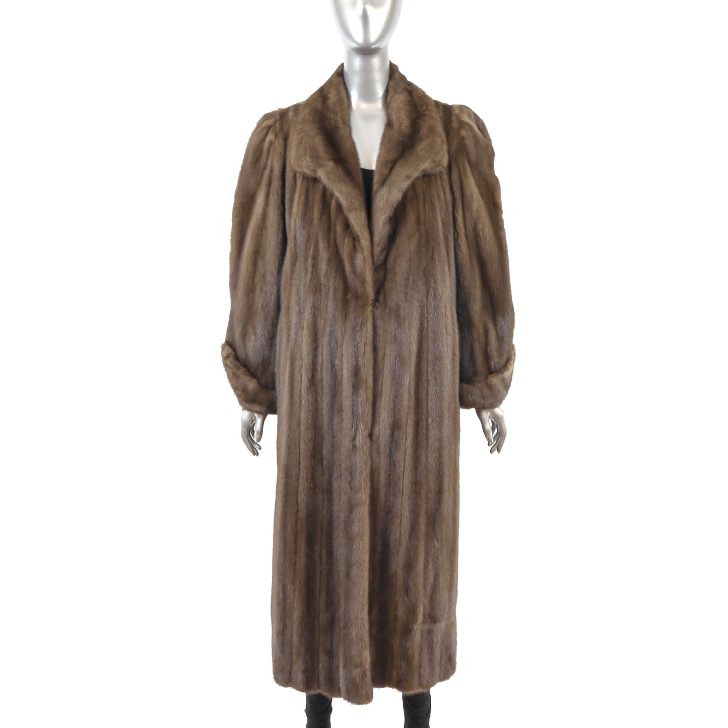 Brown Mink Coat- Size M